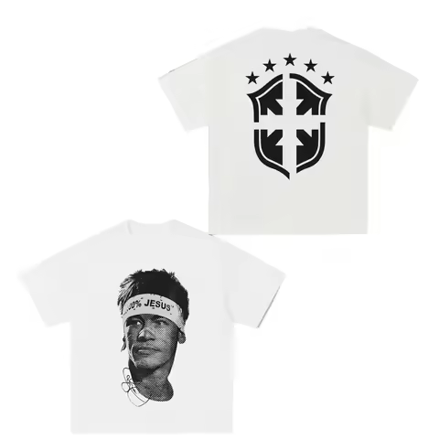 Neymar American Football Star Printed Short Sleeved T-Shirt for Men and Women Sports and Casual Prin