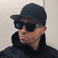 2025 Star Silver Sunglasses Men's Fashion Weekly Street Shooting Square Sunglasses