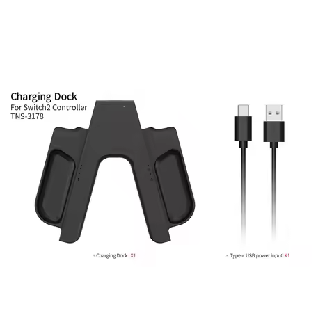 New 2 in 1 Grip Charging Dock For Switch 2 Joy-Con Portable Charger Dock Controller Charger for NS 2
