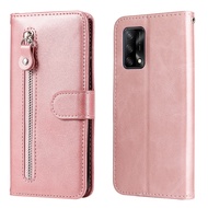 XICCI For OPPO A74 5G/A54 5G/A93 5G Phone Case Zipper Wallet Bag Card Slots Flip Cover Leather Phone