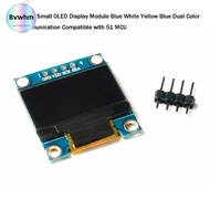 BVWHM Dual Color IIC Communication, Blue White Yellow Blue 27*27*4.1mm Small OLED Display Module,  5