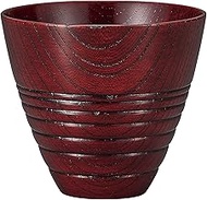 Maeju Lacquerware Shochu Glass, Red, 9.5 fl oz (280 ml) 7K-515