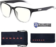 Blue Light Blocking Glasses for Gaming &amp; Computer - Berkeley Onyx Fade/Clear by GUNNAR | Patented 35% Blue Light Protection