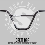 BMX Sunday Brett (Brett Silva Signature) Handlebars Rustproof Black 9.25"