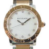 BVLGARI Bvlgari 18K玫瑰金/不鏽鋼手錶自動機芯白色