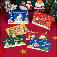1pc New Christmas greeting card Christmas cute cartoon small card gift message card