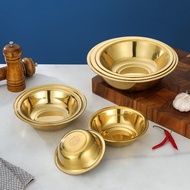 Entity Wholesale in Stock Golden Stainless Steel Pull Basin Salad Bowl Korean Style Cooking Bowl Sna