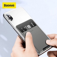 Baseus Universal Phone Back Wallet Card Slots Case For iPhone 13 12 11 Pro Max X XS Max XR Case Luxury 3M Sticker Silicone Phone Pouch Case