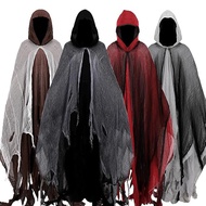 Halloween Adult Ragcloth Cloak Witch Cloak Death Costume Haunted House Horror Costume Dress Up