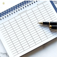 WAY Spiral Bound Notebook, Sturdy Cover Universal Line Pages Financial Record Book, Annual Revenue B
