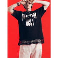 8 seconds [Wearing Cocoon] [Capsule] Knitwear, Big Logo, Short Sleeve T-shirt. - Black.