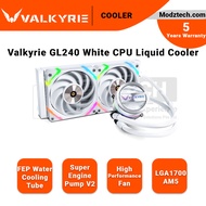 Valkyrie GL240W CPU Liquid Cooler (Super Engine Pump V2 | FEP Tubing | Auto-Rotate Gravity Nameplate