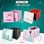 Bouquet flower box Diy Gift box 21x21x21cm Cartoon Diy Gift Paper Box Gift Box