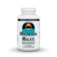 Source Naturals Magnesium Malate - Supports Muscle Function & Cardiovascular Health - 180 Tablets
