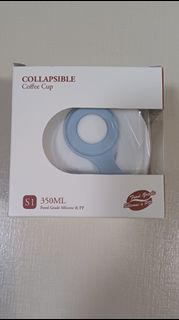 矽膠折疊手提咖啡杯350ml