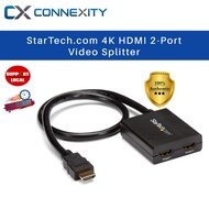 StarTech.com 4K HDMI 2 Port Video Splitter 1x2 HDMI Splitter 4K 30Hz ST122HD4KU HDMI Splitter 1 Input 2 Output