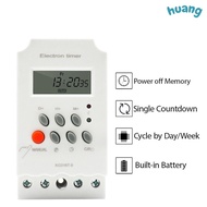 LONNG Digital Timer, 12V LED Timer Switch, Portable 110V Display Relay 220V Electrical Device Timer 