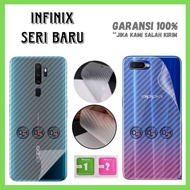 GARSKIN COVER SKIN CARBON INFINIX SMART 9 HD 10 NOTE 50 HOT 50 50I 60 60I PRO PLUS CARBON