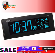 [100% Japan  Import Original]Seiko Cook Lock Walling Clock Wake -up Clock Digital ACC Color Color Calcal crystal series C3 01: Black body size: 7.3 × 22.2 × 4.4cm BC406K