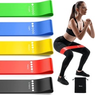 ResistanceBandsforWorkingOut,5-PackElasticExerciseBandsforStrengthTraining,Stretching,Workout;HomeGy