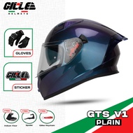 Gille Full face Helmet 135 GTS Series V1 Solid Full Face Dual Visor Motorcycle Helmet size M to XXL