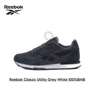 Reebok Classic Utility Gray White 100% Original Import