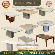 ✨Premium Solid Marble Dining Table | Meja Makan Marble Mewah | Table Only | Modern Luxury Design
