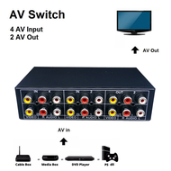 AV Selector 4 to 2 / RCA Audio Video Switch 4 Port AV4-2
