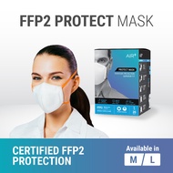 AIR⁺ Protect Mask | FFP2 Respirator | M & L Sizes | 20PC | PFE 94% | BFE 99.9% | Made in Singapore
