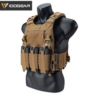 IDOGEAR Tactical FCSK เสื้อกั๊กน้ำหนักเบา3.0EX เสื้อเกราะยุทธวิธีน้ำหนักเบา + เปิดด้านหน้า + เฟอร์โร