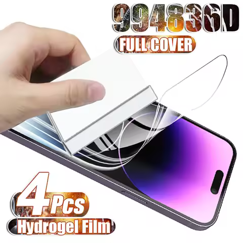 4PCS Hydrogel Film for iPhone 13 12 11 14 Pro max XS screen protector for iPhone 13 12 11 mini 8 7 6