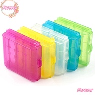 FOREVER 4 AA AAA Plastic Coloful Rechargeable Battery Container Battery Holder Storage