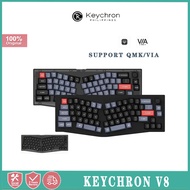 Keychron V8 QMK/VIA Wired 65% Alice Custom Mechanical Keyboard Knob version