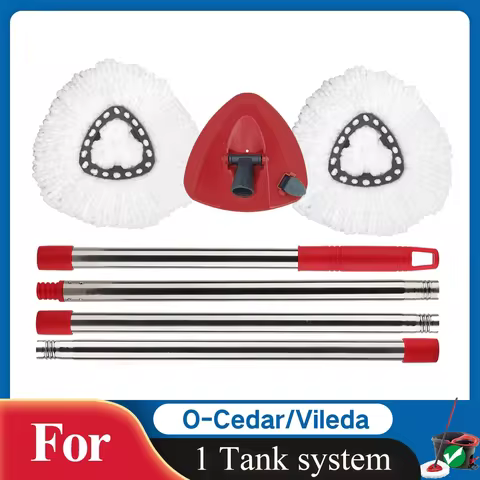 Mop Accessories for O-cedar/Vileda Microfiber EasyWring Spin Mop,Spin Mop Head for O-Cedar/Vileda 1 