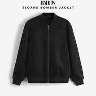 BARON "SLOANE" Premium Suede bomber jacket เสื้อแจ็กเก็ตบอมเบอร์หนังกำมะหยี่พรี่เมี่ยมซับในแบบสูท