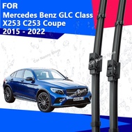 Front Wiper Blades for Mercedes Benz GLC Class X253 C253 Coupe 2015 - 2022 High Carbon Steel Silicon