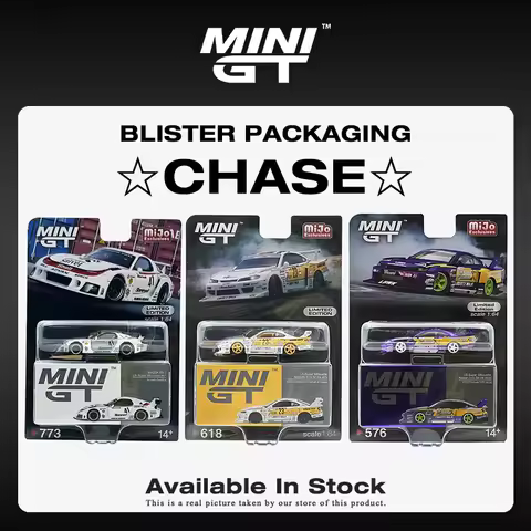 **CHASE** MINIGT 1:64 GTR R35 SILVIA S15 RX7 FD3S LBWK KUMA Skyline Kenmeri KPGC110 Diecast Car Mode