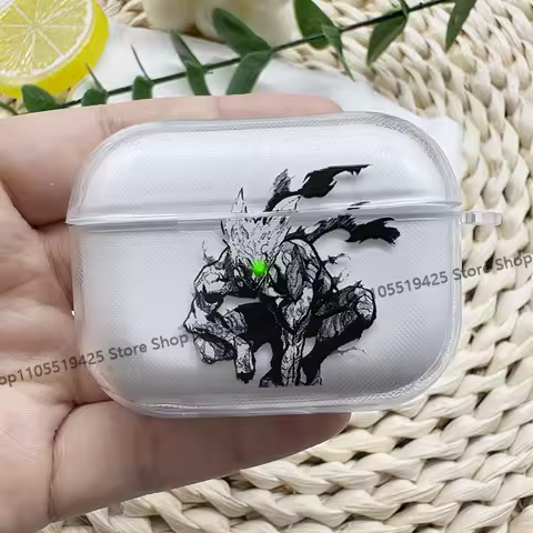 Cool Anime One P-Punch Man Earphone Case For Apple AirPods 4 3rd Pro2 Transparent Cover For Airpod 1