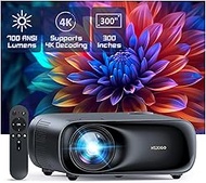 NexiGo PJ40 (Gen 3) Projector with WiFi and Bluetooth, D65 Calibrated, Native 1080P, 4K Supported, P