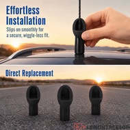 LEMONTREE9GP Antenna Grommet, Rubber 86392-08020 Antenna Bezel, Climate Stable Black Antenna Ornamen