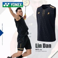 Yonex เสื้อแขนกุดแบดมินตันเสื้อเสื้อแบดมินตันแขนกุดสำหรับผู้ชาย Lindane Kaus Training เสื้อกล้าม6047