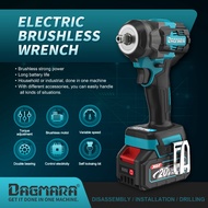 Dagmara 500Nm Electric 1/2 Inch Cordless Impact Wrench  Heavy Duty Brushless  High Power Drive Ratch