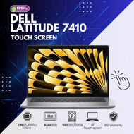 Laptop Dell latitude 7410 จอทัชสกรีน 14 นิ้ว i7 gen 10 / 8GB / 256GB โน๊ตบุ๊คมือสอง ลงโปรแกรมพร้อมใช