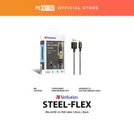 Verbatim SteelFlex MicroUSB Cable 120cm - Black PCByte