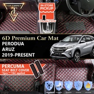 PERODUA ARUZ ( 2019 - 2025 ) 6D PU Leather Car Carpet VIP Car Mat Floor Mat Alas Kaki Karpet Kereta 