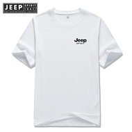 JEEP SPIRIT 1941 ESTD Summer new trendy brand short-sleeved t-shirt mens cotton loose round neck t-s
