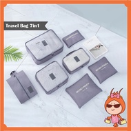 Resellers Welcome - H6043 7-in-1 Travel Organizer Bag 7-in-1 Storage Bag Travel Luggage Organizer/ S