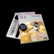 2025 New Buy T20 ULTRA 2 Smart Watch Pinch Answer Bluetooth Sports Bracelet Ultra2 Four Strap Set 4 