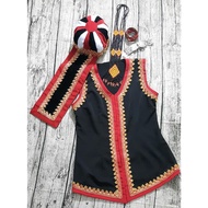 BAJU TRADISIONAL BIDAYUH PEREMPUAN FULL SET [ SILVER LACE | GOLD LACE ]