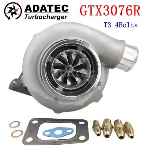 GEN 2 GTX3076R GTX-Series Turbocharger Performance Ceramic Dual Ball Bearing Billet Wheel T3 0.63/0.